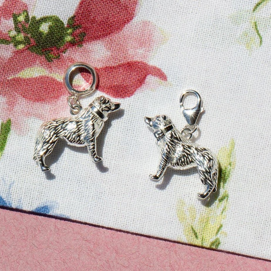 Border Collie Silver Charm - MYLEE London