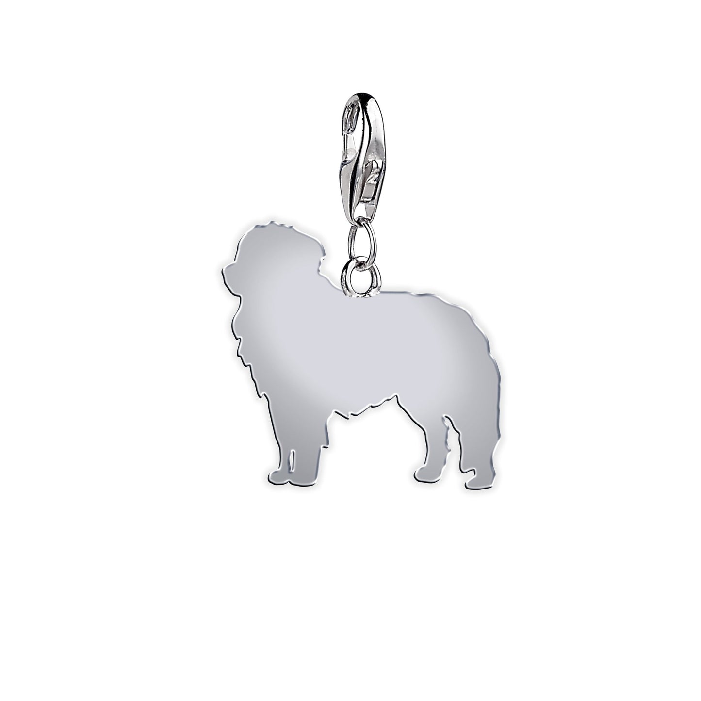 Maremma Sheepdog Silhouette Silver Charm - MYLEE London