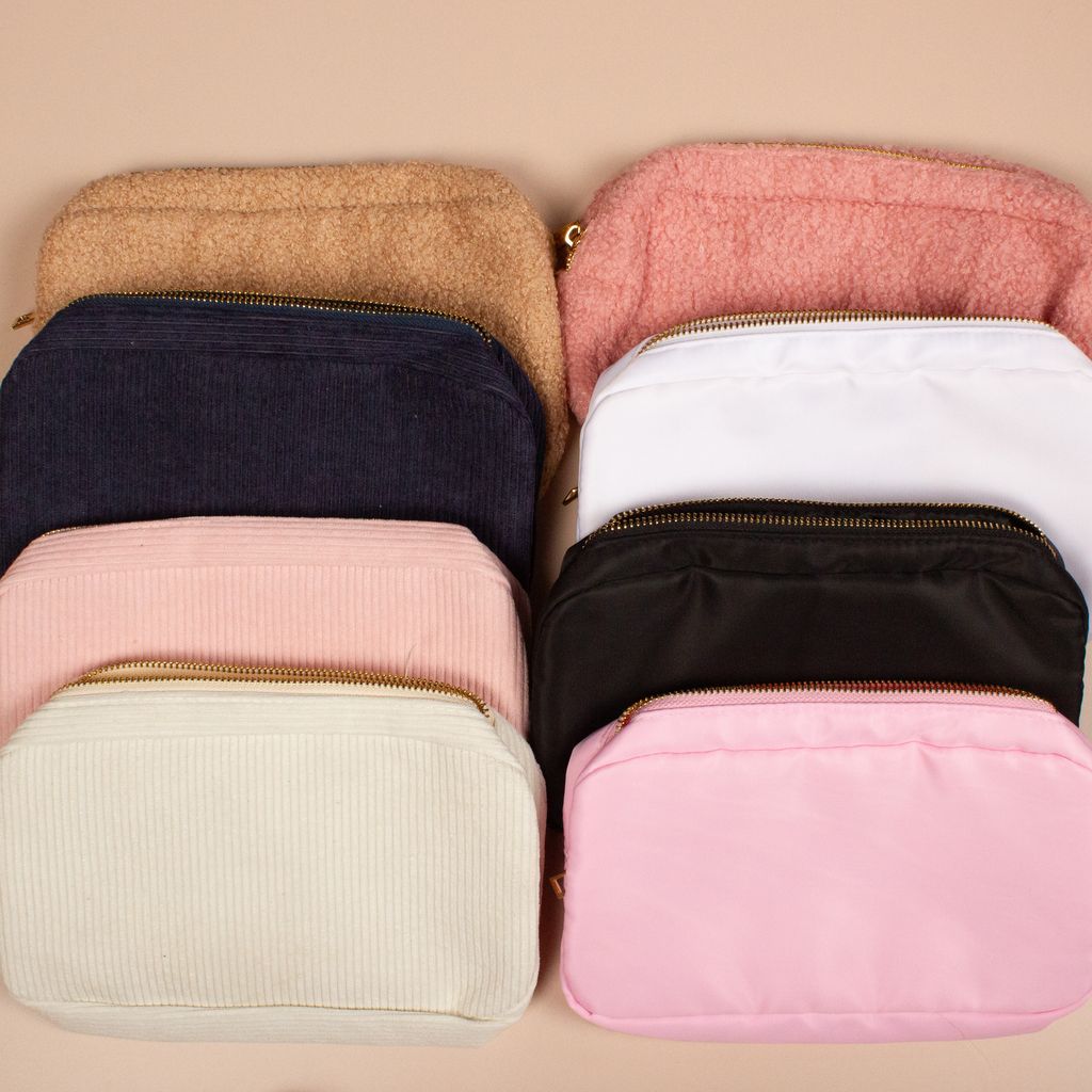 Personalised Embroidered Make - Up Cosmetics Bag - MYLEE London