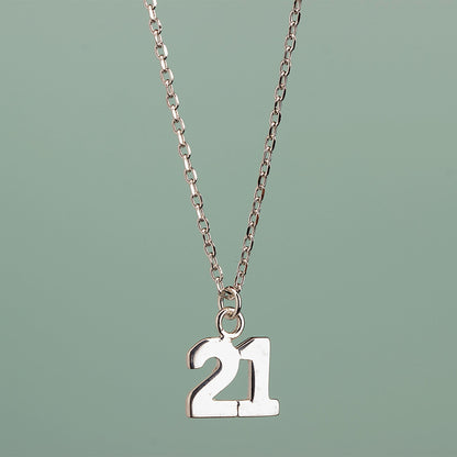 21 Charm Necklace - Sterling Silver - MYLEE London