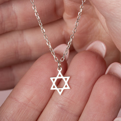 Star of David Necklace - Sterling Silver
