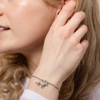 Pulsera de cuentas de plata de pastor alemán - Personalizada
