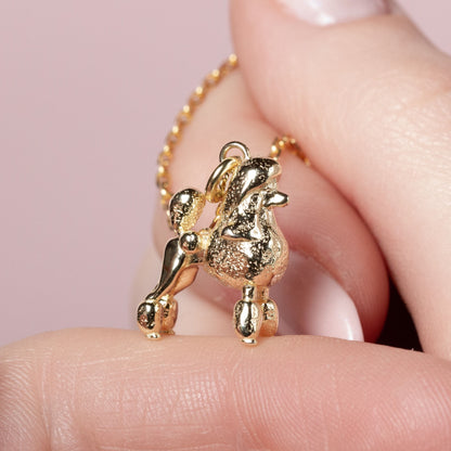 Poodle Gold Necklace - Personalised