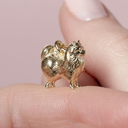 Pomeranian Gold Necklace - Personalised
