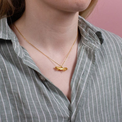 Bearded Dragon Gold Necklace - Personalised - MYLEE London