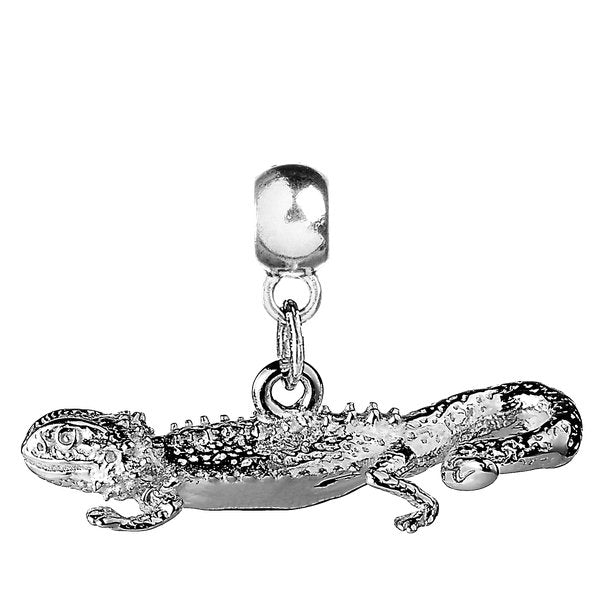 Bearded Dragon Silver Charm - MYLEE London