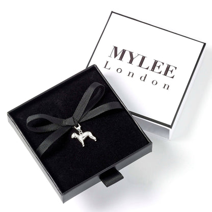 Bedlington Terrier Silver Charm - MYLEE London