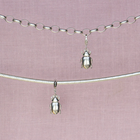 Beetle Silver Charm - MYLEE London