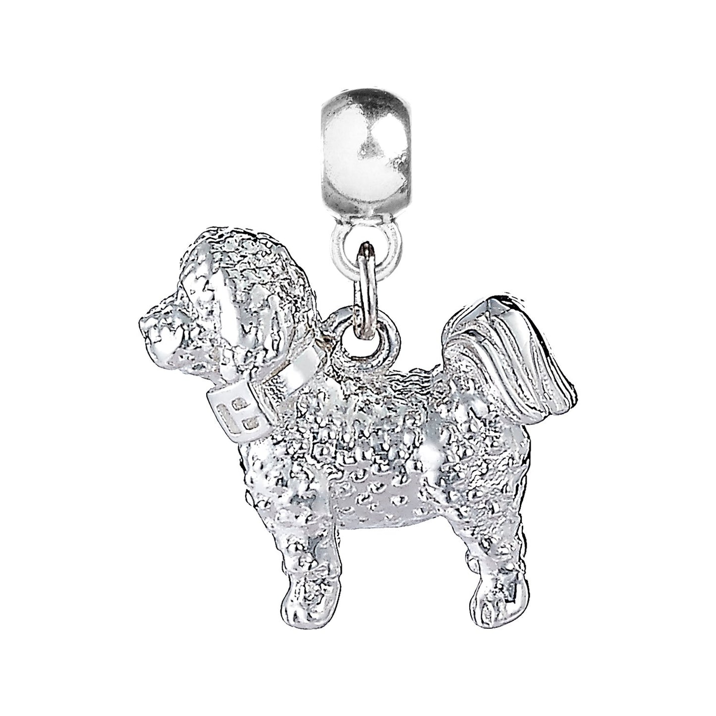 Bichon Frise Silver Charm - MYLEE London