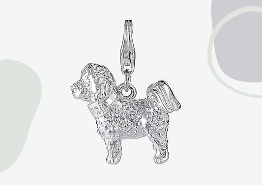 Bichon Frise Silver Charm - MYLEE London