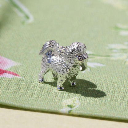 Bichon Frise Silver Charm - MYLEE London