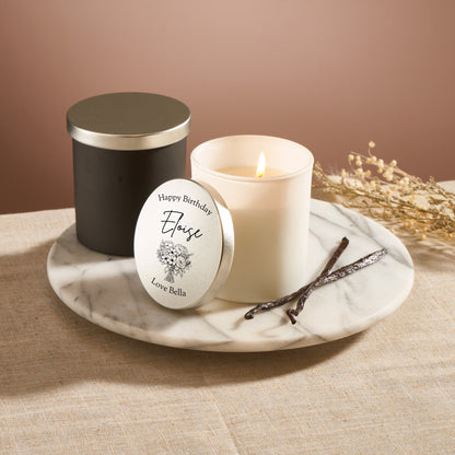 Birthday Soy Wax Scented Candle With Personalised Metal Lid - MYLEE London