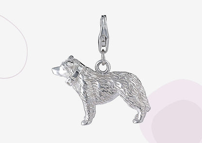 Border Collie Silver Charm - MYLEE London