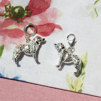 Border Collie Silver Charm - MYLEE London