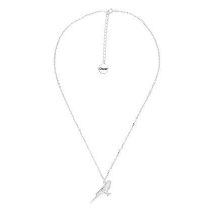 Budgie Silver Necklace - Personalised - MYLEE London