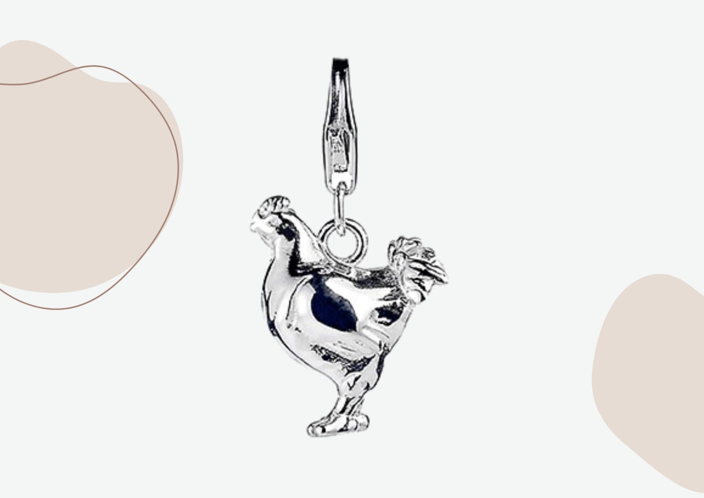 Chicken Silver Charm - MYLEE London