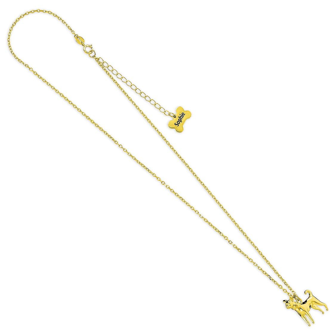 Chihuahua Gold Necklace - Personalised - MYLEE London