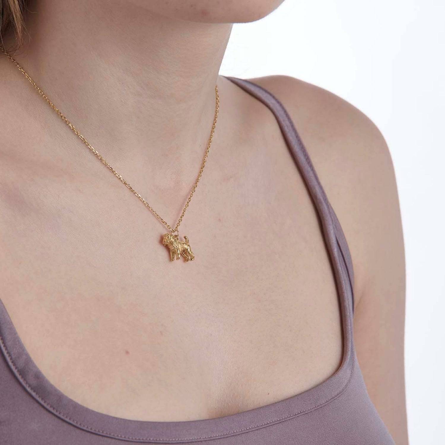 Cockapoo Gold Necklace - Personalised - MYLEE London