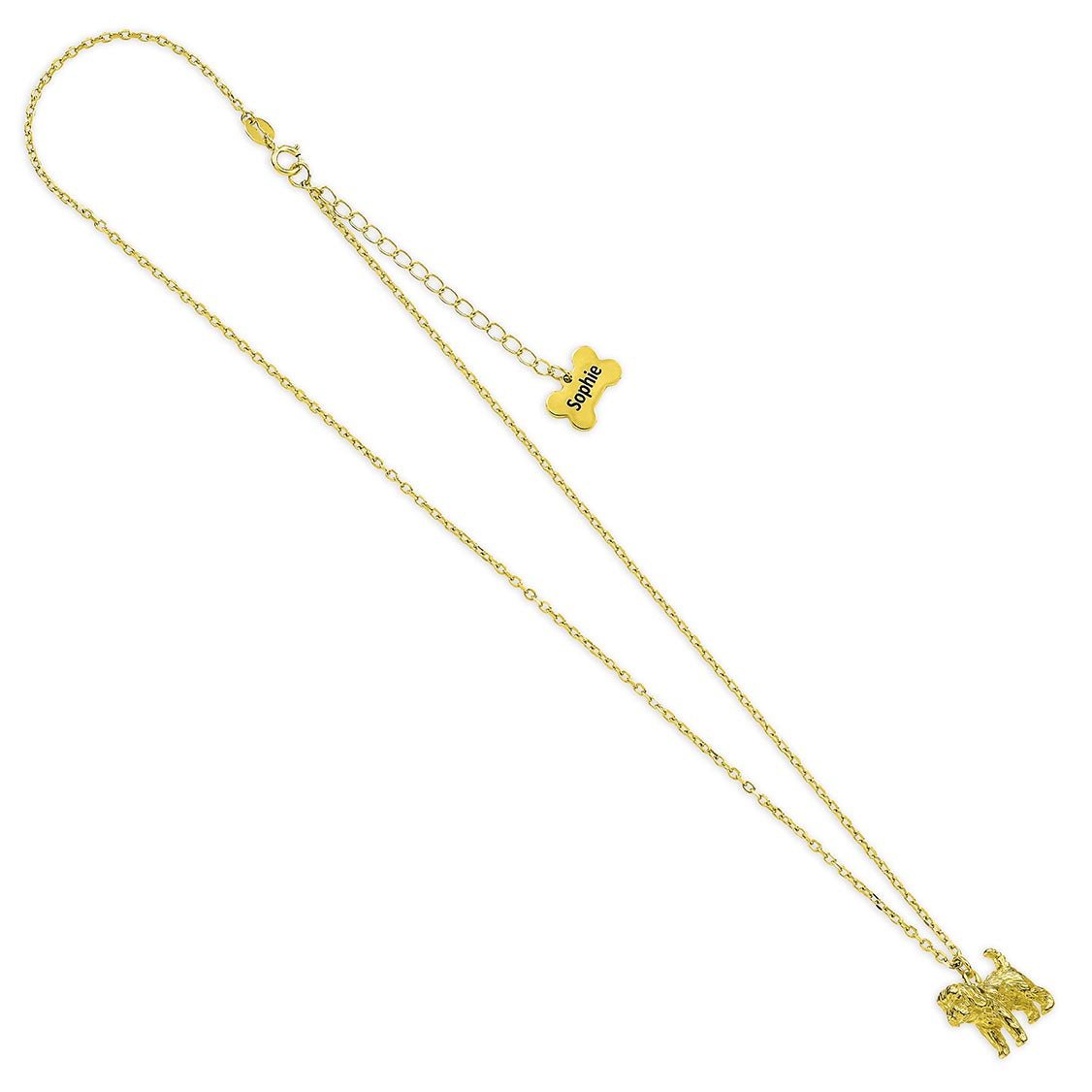 Cockapoo Gold Necklace - Personalised - MYLEE London