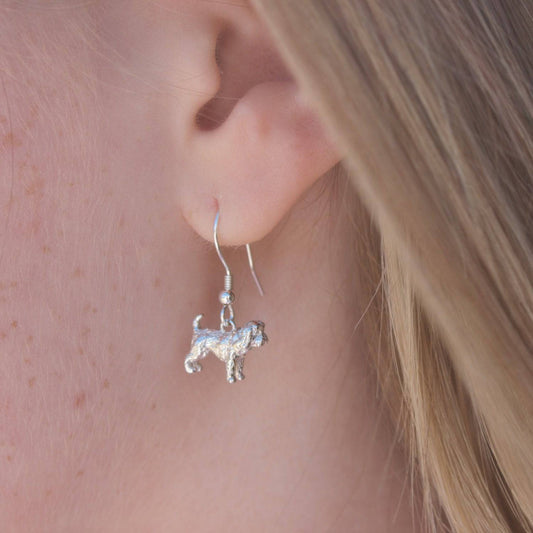 Cockapoo Silver Earrings - MYLEE London