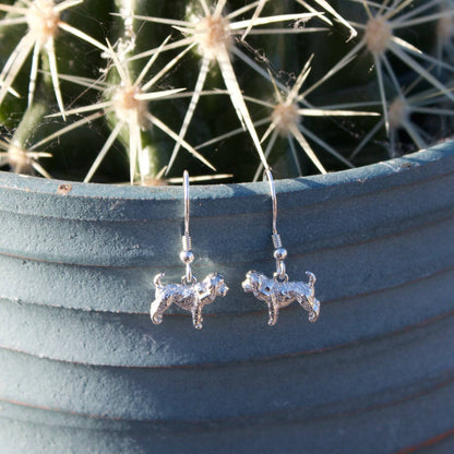 Cockapoo Silver Earrings - MYLEE London