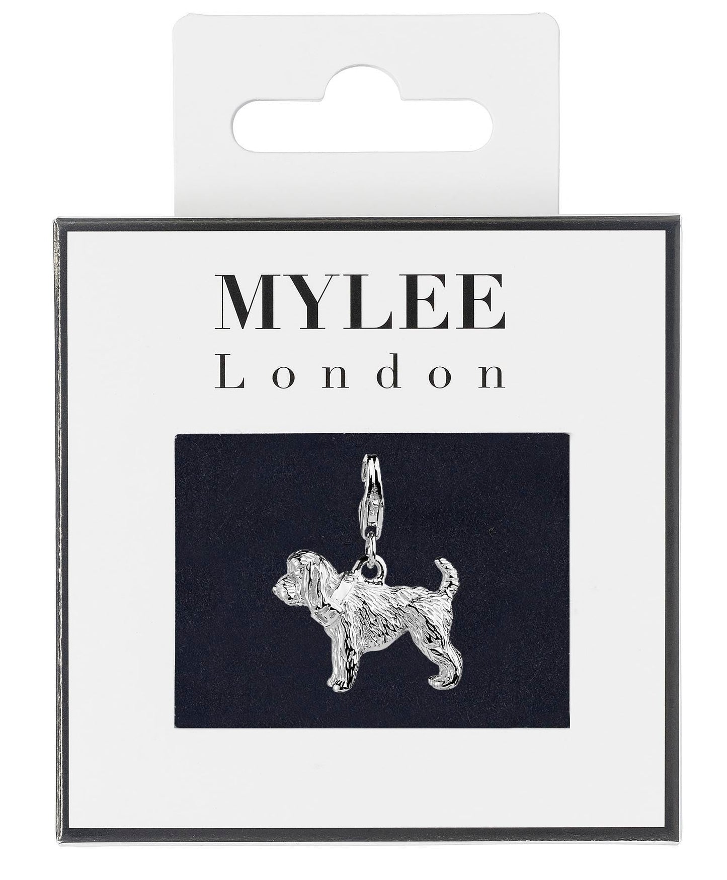 Cockapoo Silver Plated Charm - MYLEE London