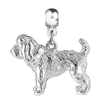 Cockapoo Silver Plated Charm - MYLEE London