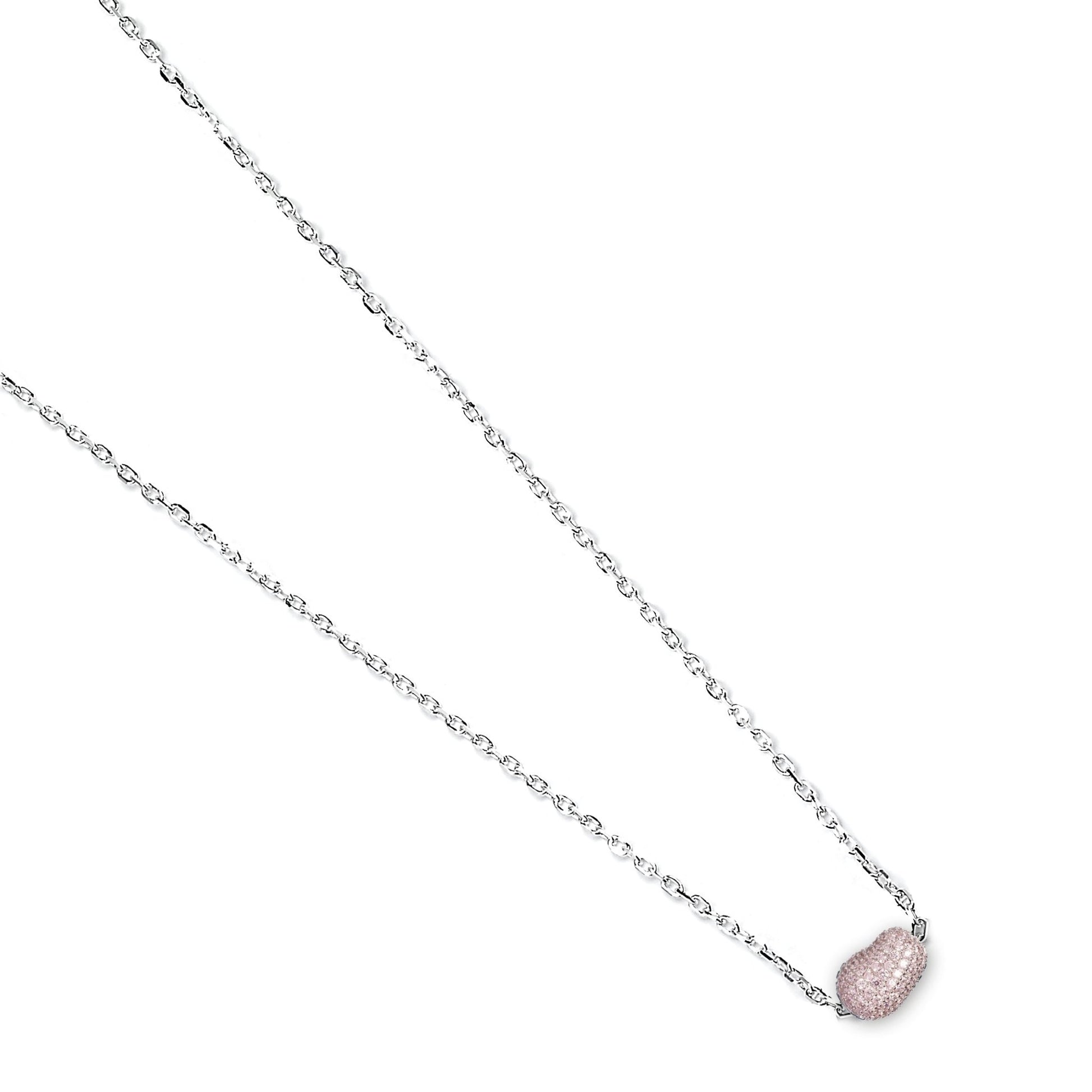 Crystal Bean Necklace - Sterling Silver - MYLEE London