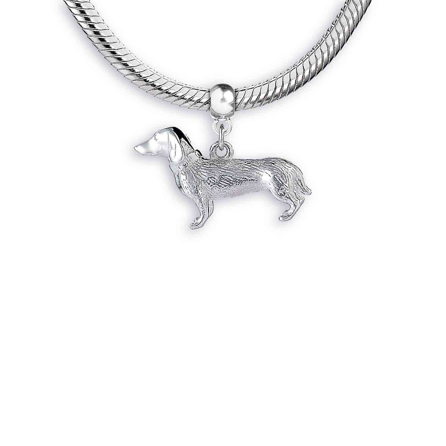 Dachshund Silver Charm - MYLEE London