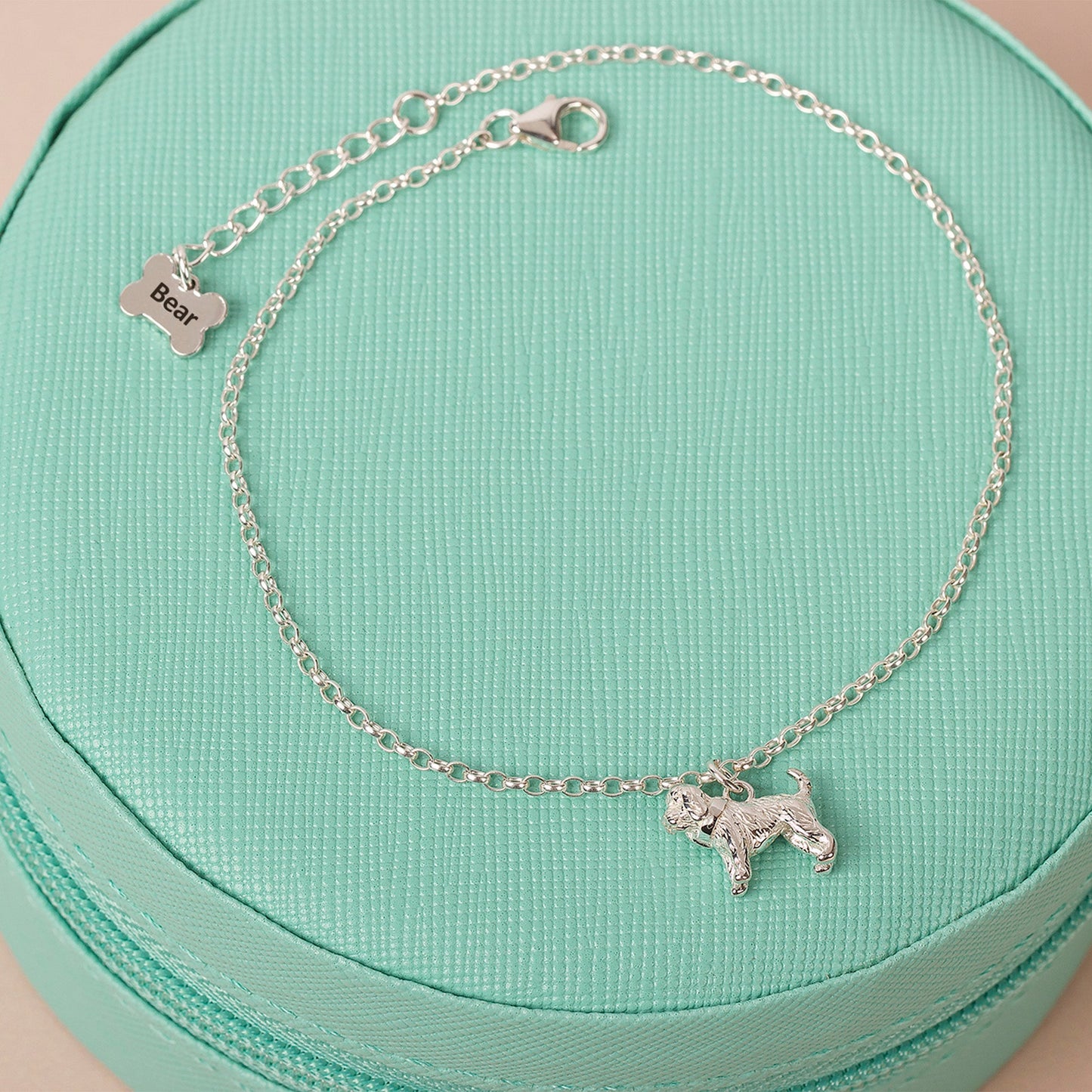 Dainty Chain Bracelet with Pet Charm - Personalised - Sterling Silver - MYLEE London