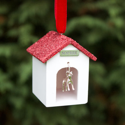 Dog Kennel and Dog Christmas Tree Decoration - MYLEE London