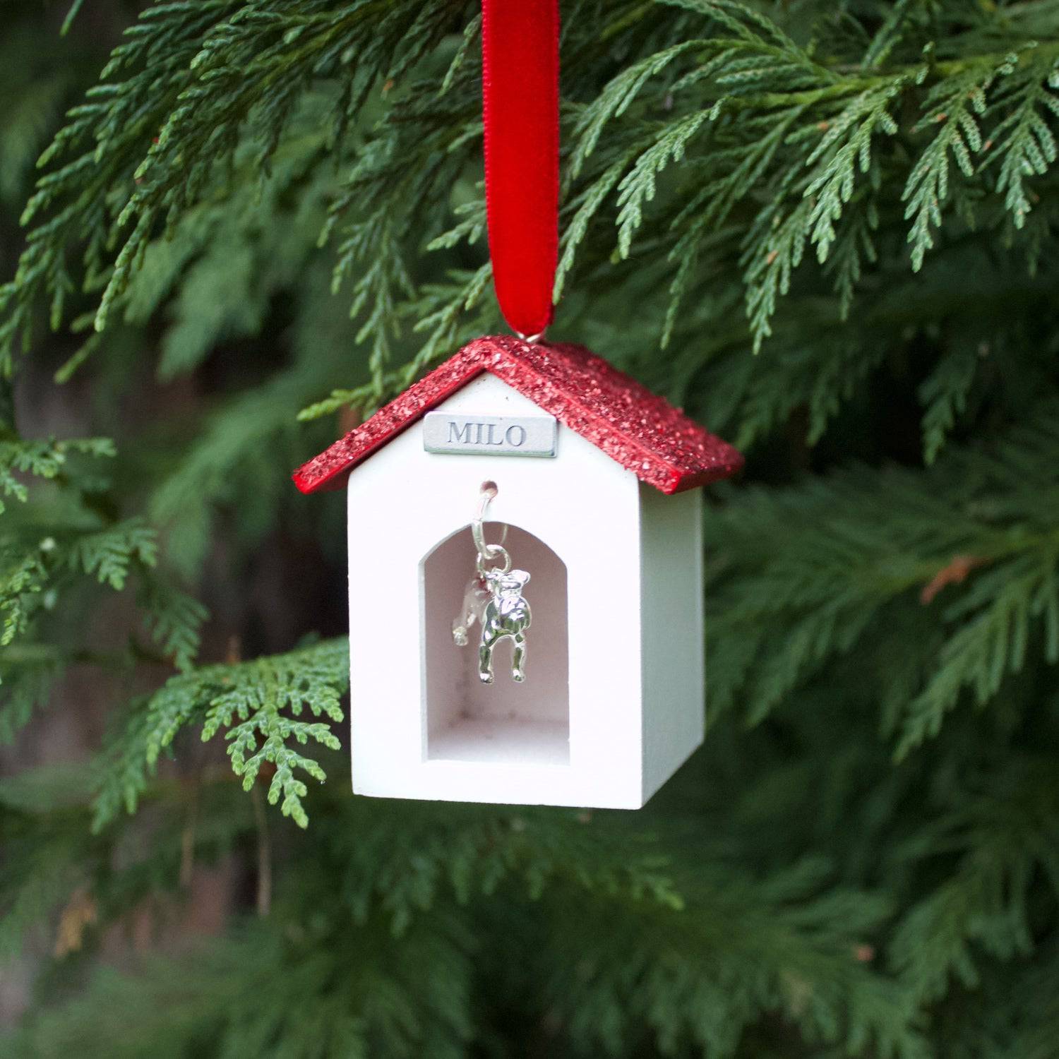 Dog Kennel and Dog Christmas Tree Decoration - MYLEE London