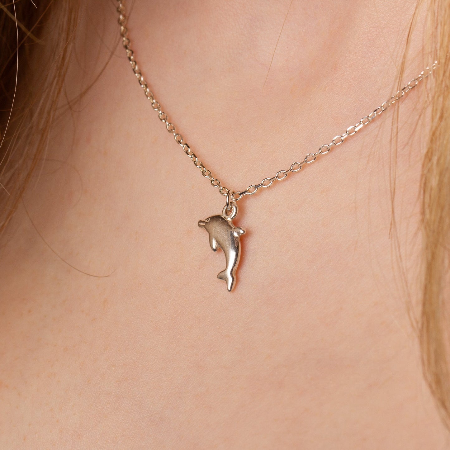 Dolphin Necklace - Sterling Silver - MYLEE London