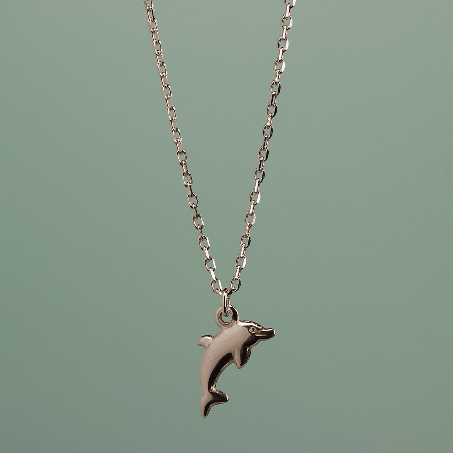 Dolphin Necklace - Sterling Silver - MYLEE London