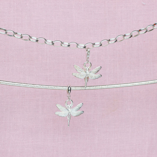 Dragonfly Silver Charm - MYLEE London
