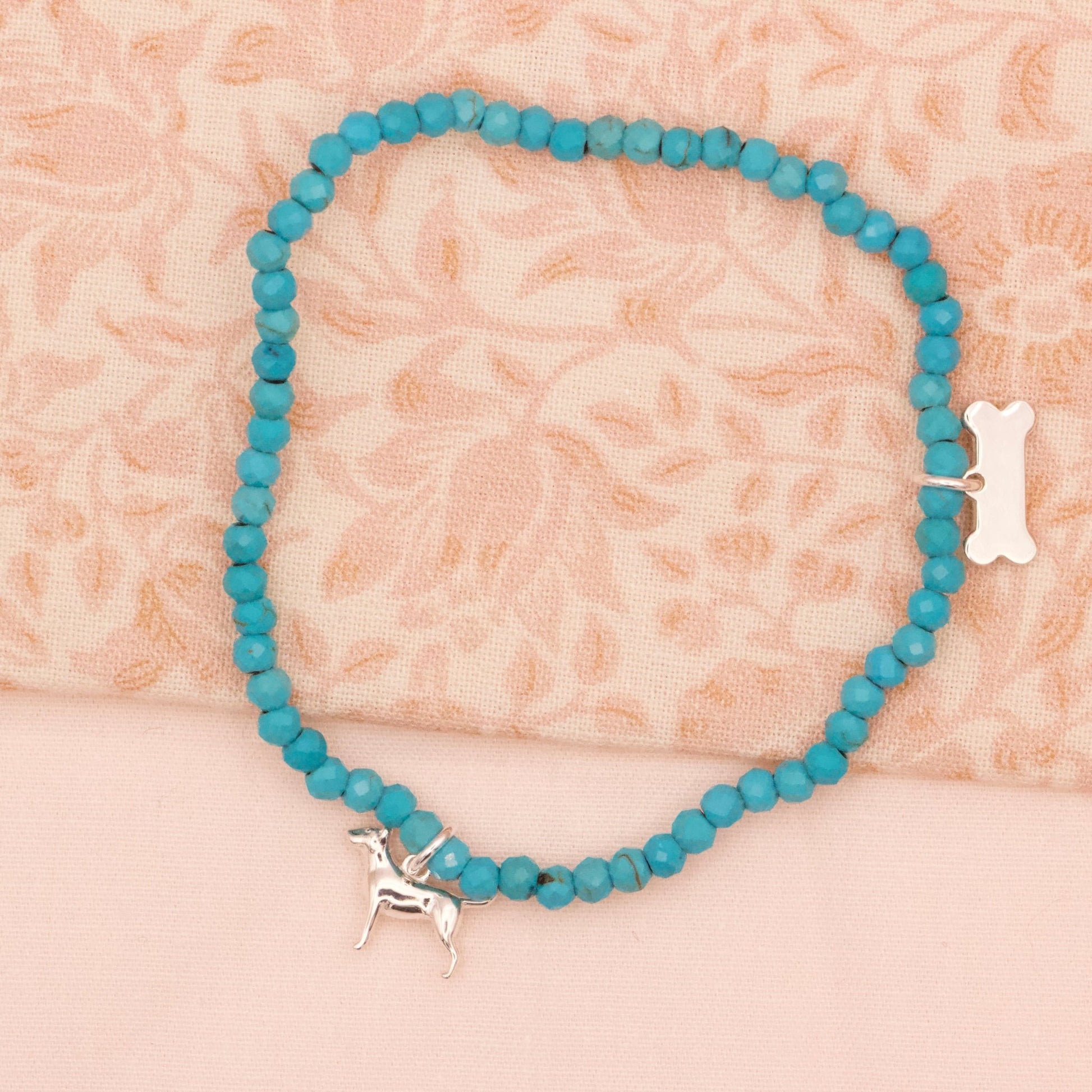 English Bull Terrier Crystal Bracelet - Personalised - MYLEE London