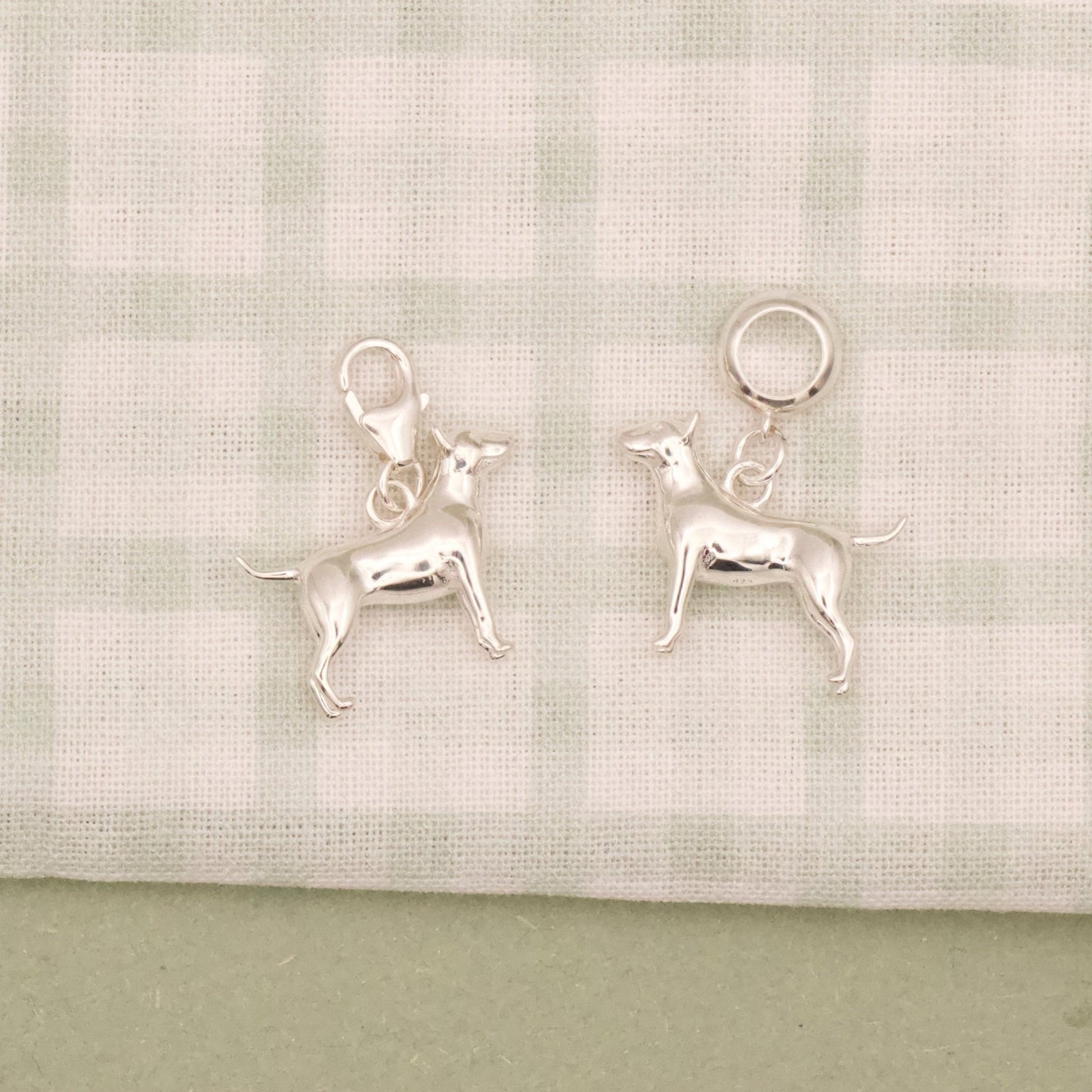 English Bull Terrier Silver Charm - MYLEE London