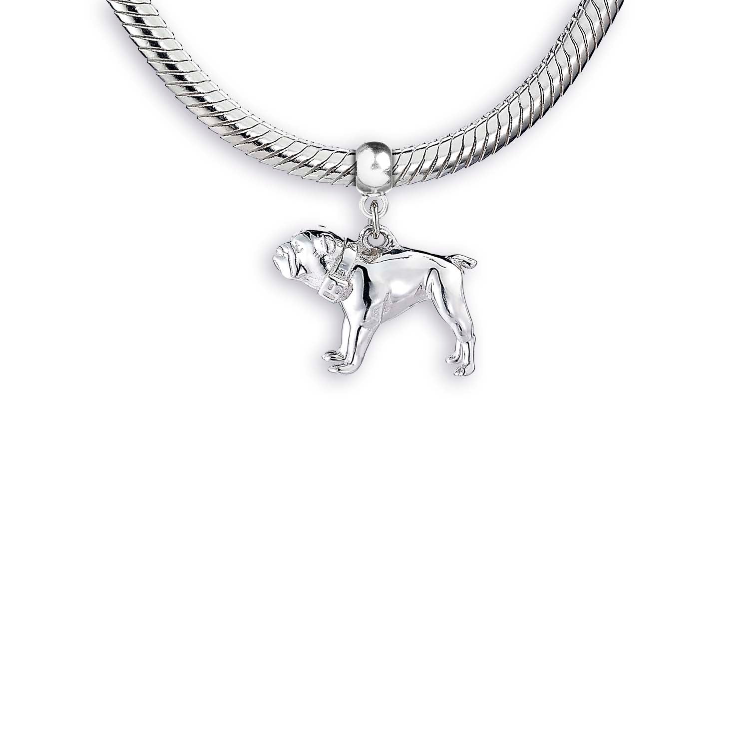 English Bulldog Silver Charm - MYLEE London