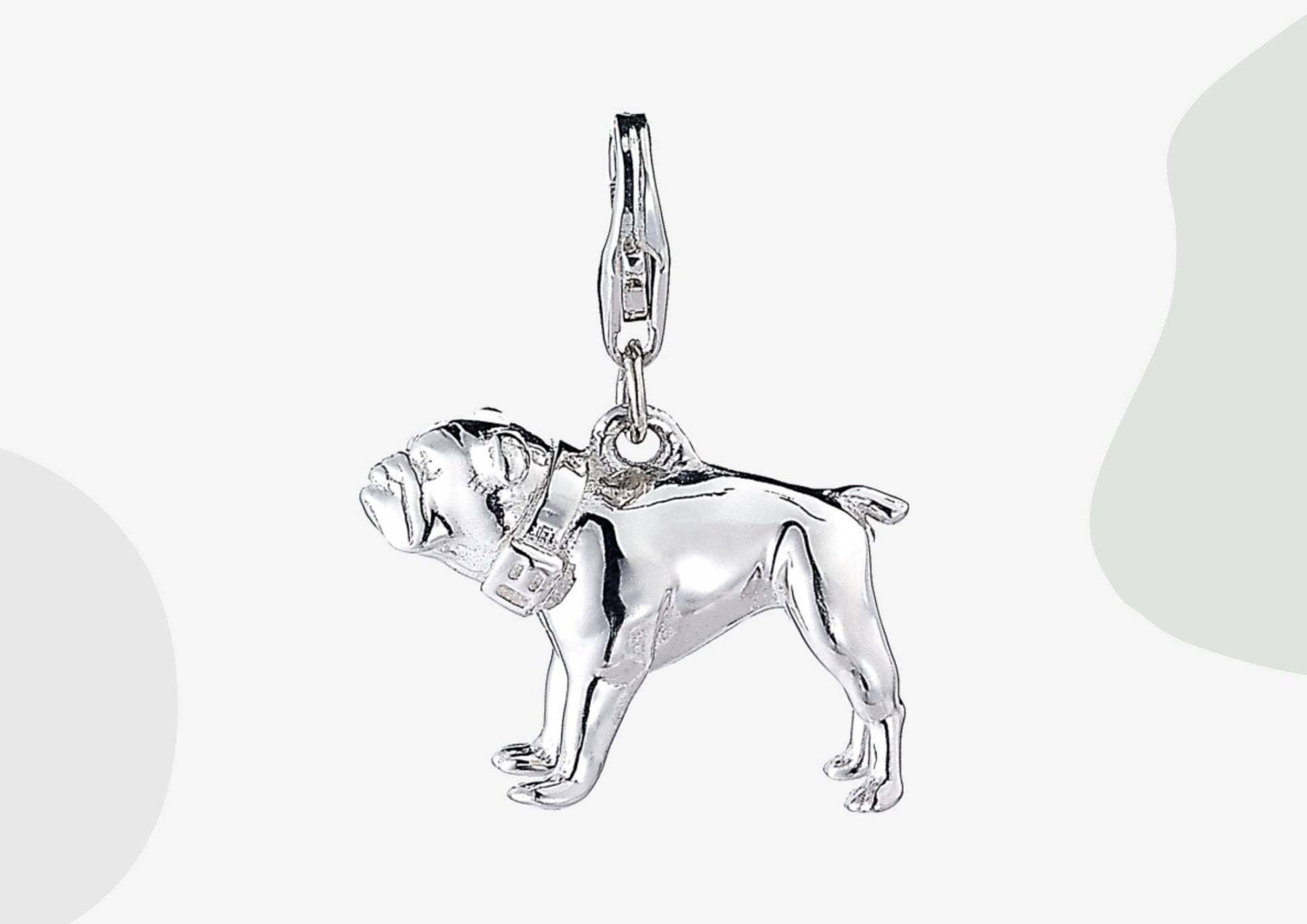 English Bulldog Silver Charm - MYLEE London