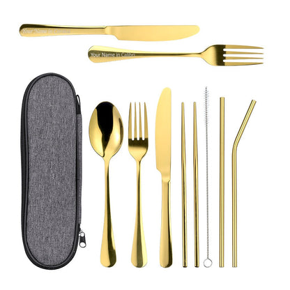 Father's Day Travel Cutlery Set - Personalised - MYLEE London