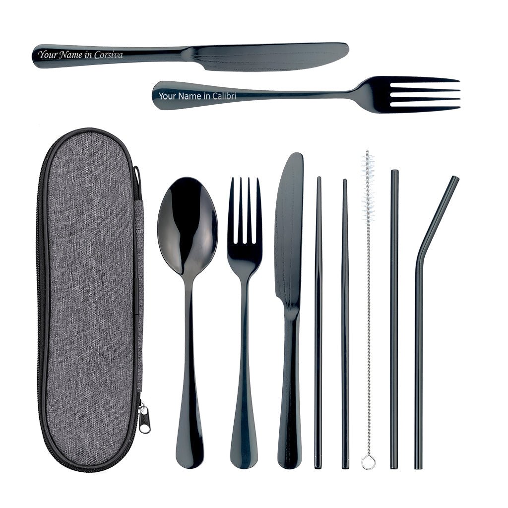 Father's Day Travel Cutlery Set - Personalised - MYLEE London