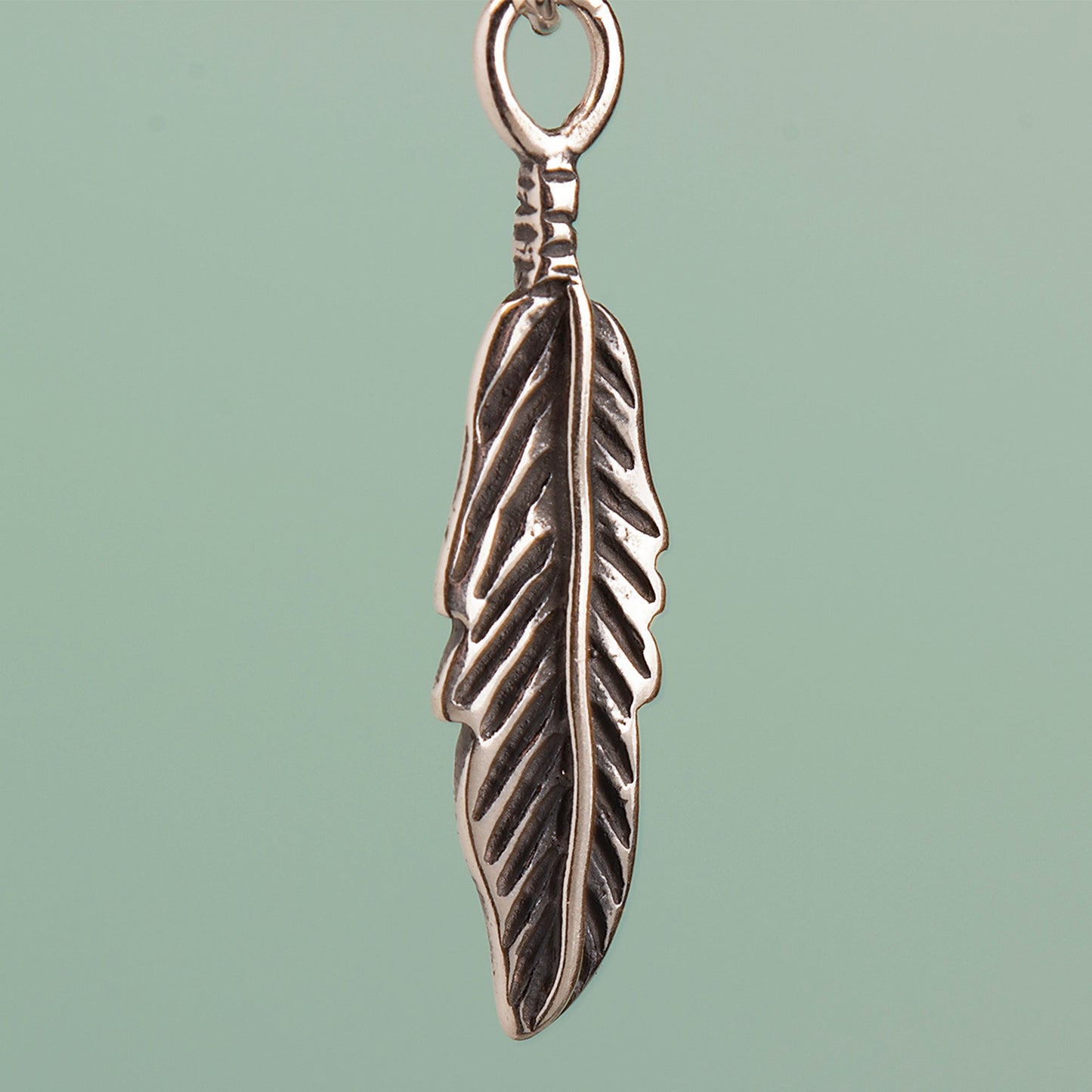 Feather Necklace - Sterling Silver - MYLEE London