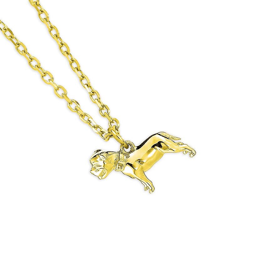 French Bulldog Gold Necklace - Personalised - MYLEE London