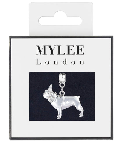 French Bulldog Silver Plated Charm - MYLEE London