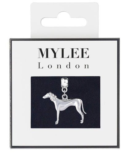 Greyhound Silver Plated Charm - MYLEE London