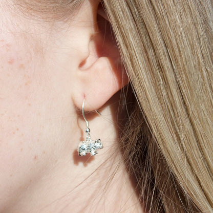 Guinea Pig Silver Earrings - MYLEE London