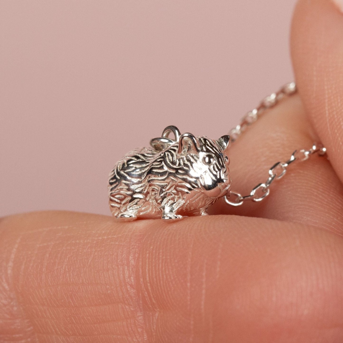 Guinea Pig Silver Necklace - Personalised - MYLEE London