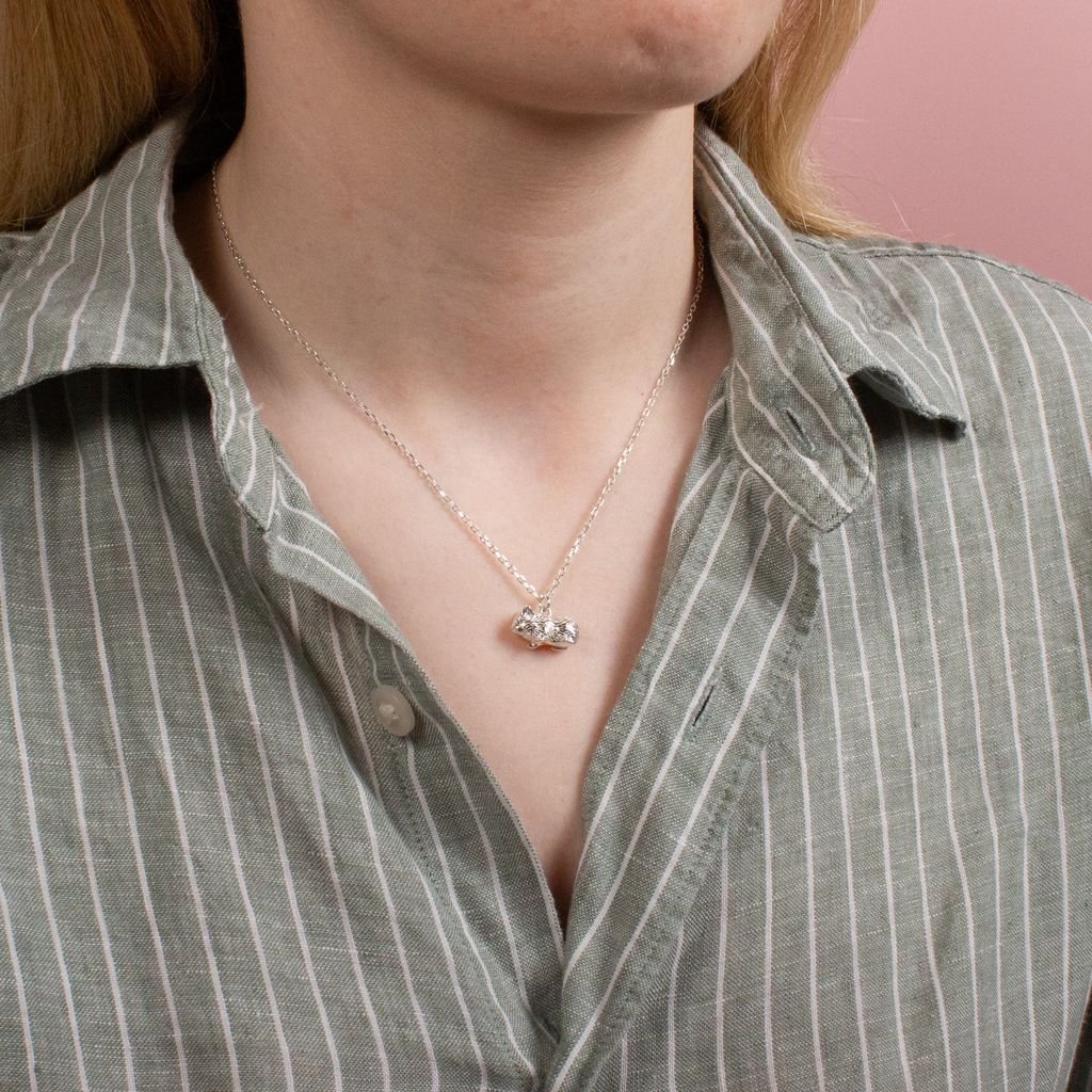Guinea Pig Silver Necklace - Personalised - MYLEE London