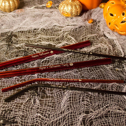 Halloween Personalised Metal Straws - MYLEE London