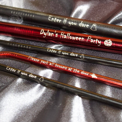 Halloween Personalised Metal Straws - MYLEE London